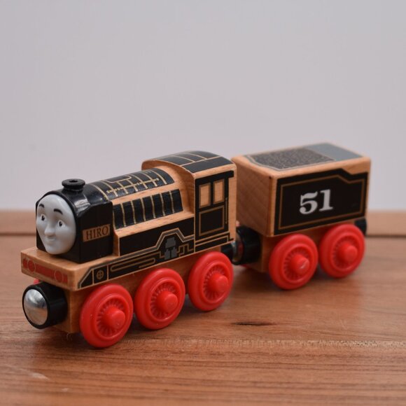 Hiro 51 & Tender Exposed Wooden Thomas & Friends Wooden Railway Series Trains - Picture 1 of 8